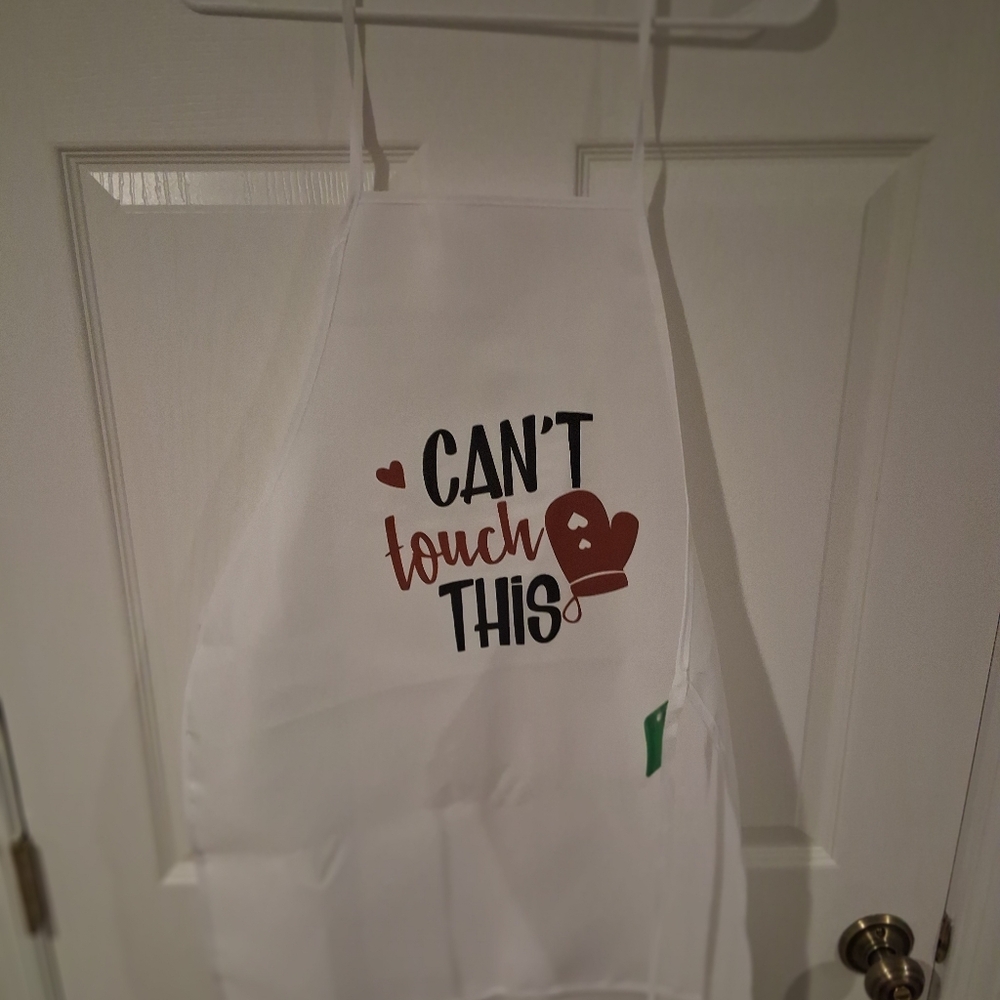 White Apron Can't Touch This Print